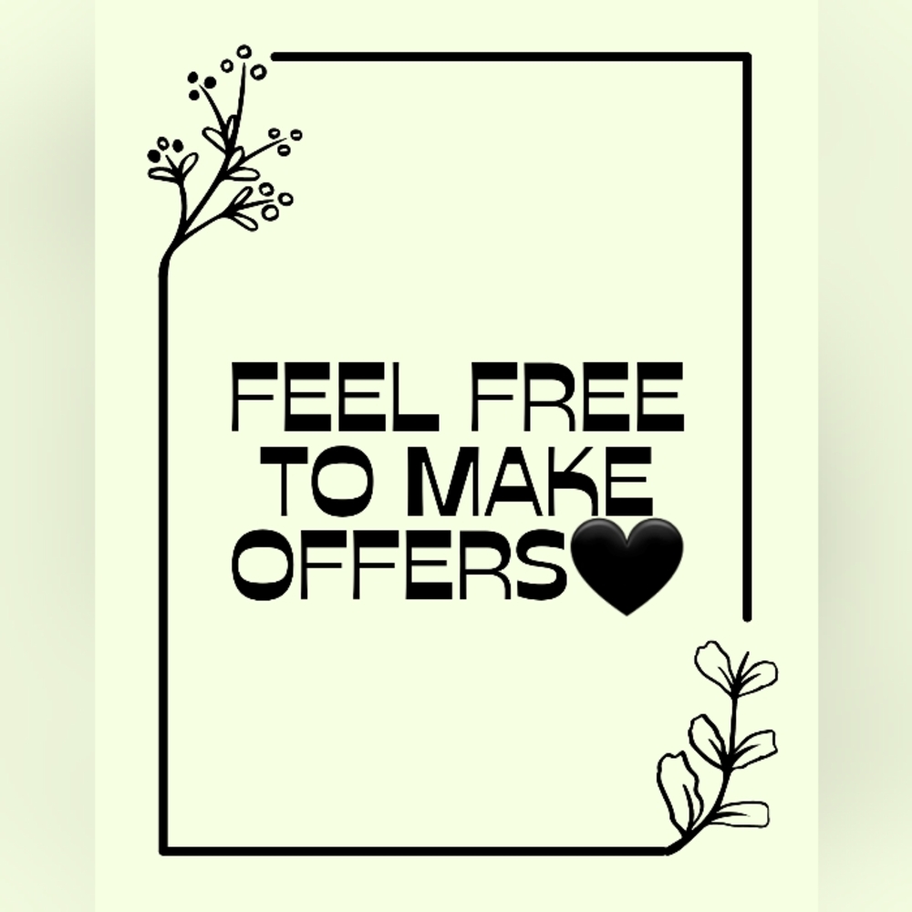 Make offer on all items 🖤 I am happy to help you purchase the items you need.